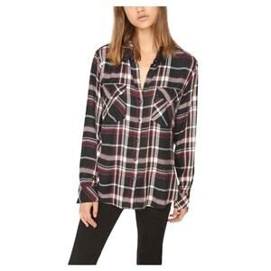 Sanctuary Red, White, and Black Flannel